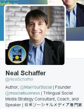 Neal Schaffer on twitter