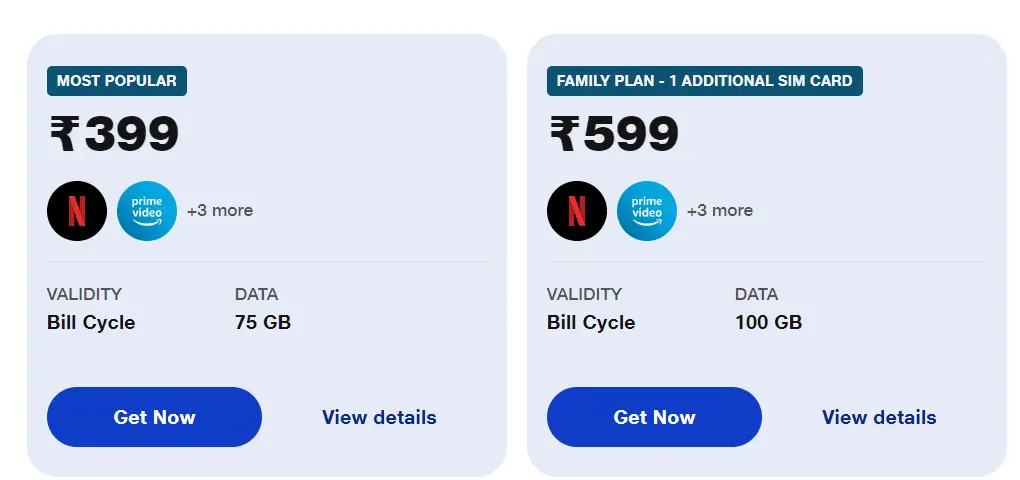 jio marketing strategy- Smart Postpaid Plans Strategy