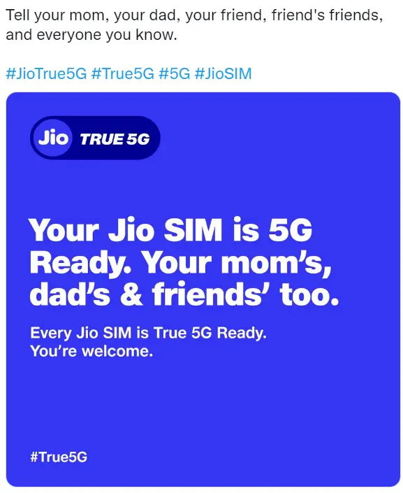 jio marketing strategy - social media