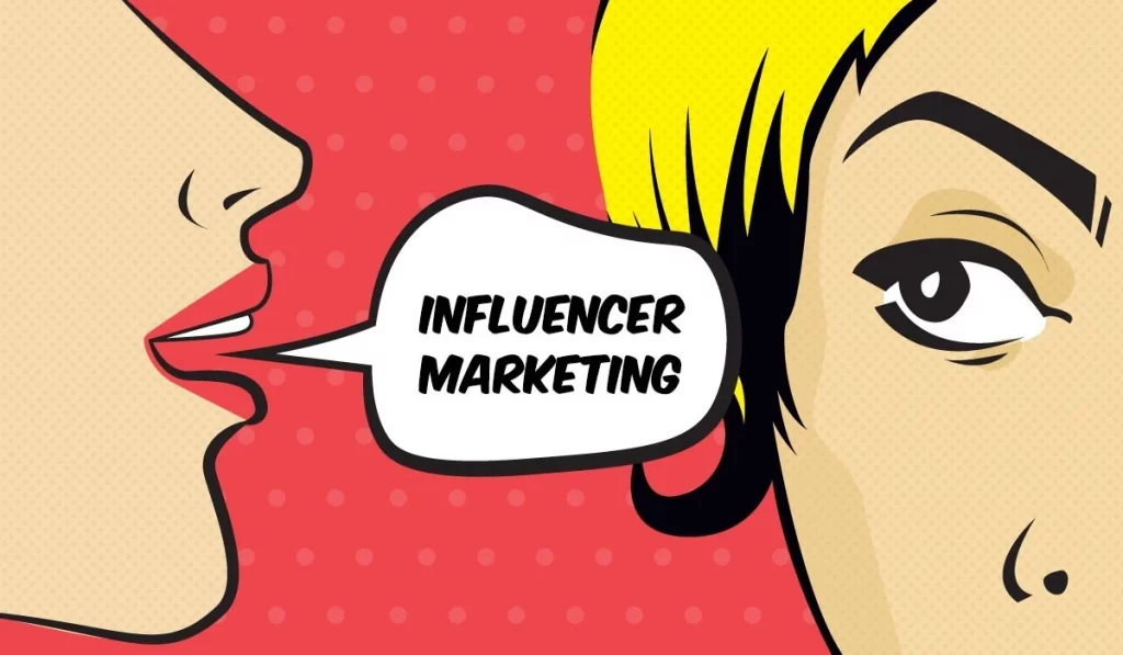 influencer marketing - types of internet marketing 