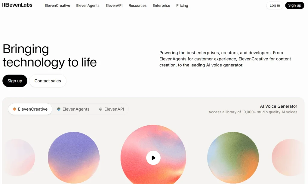ElevenLabs is Best Text to Speech AI Tools for Expressive Creative Content