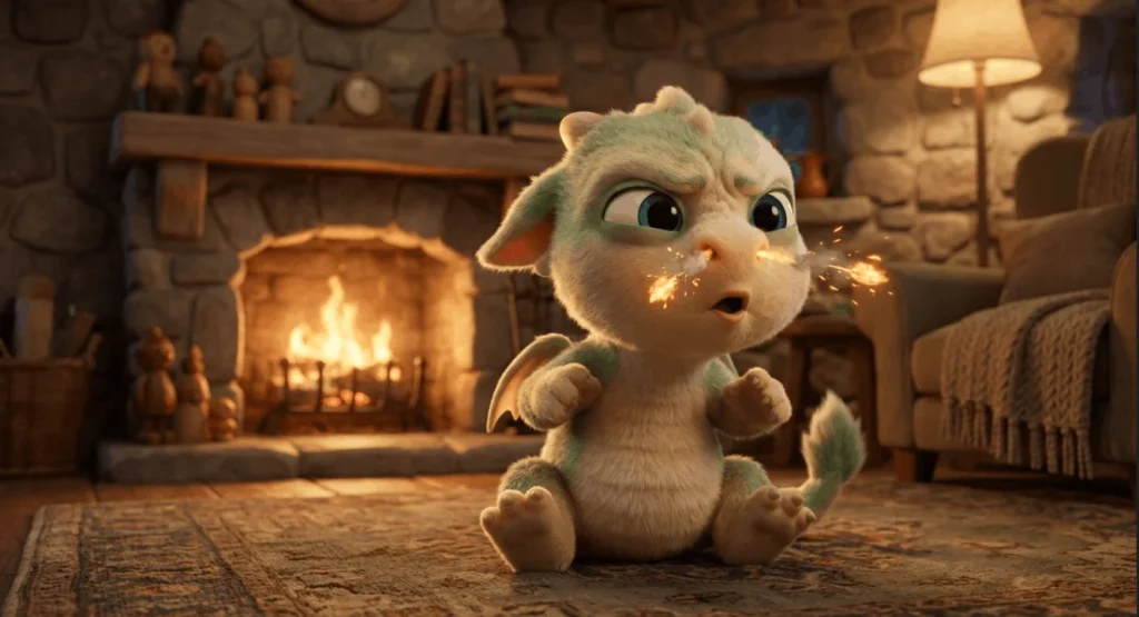 Cute Baby Dragon AI Image Prompt