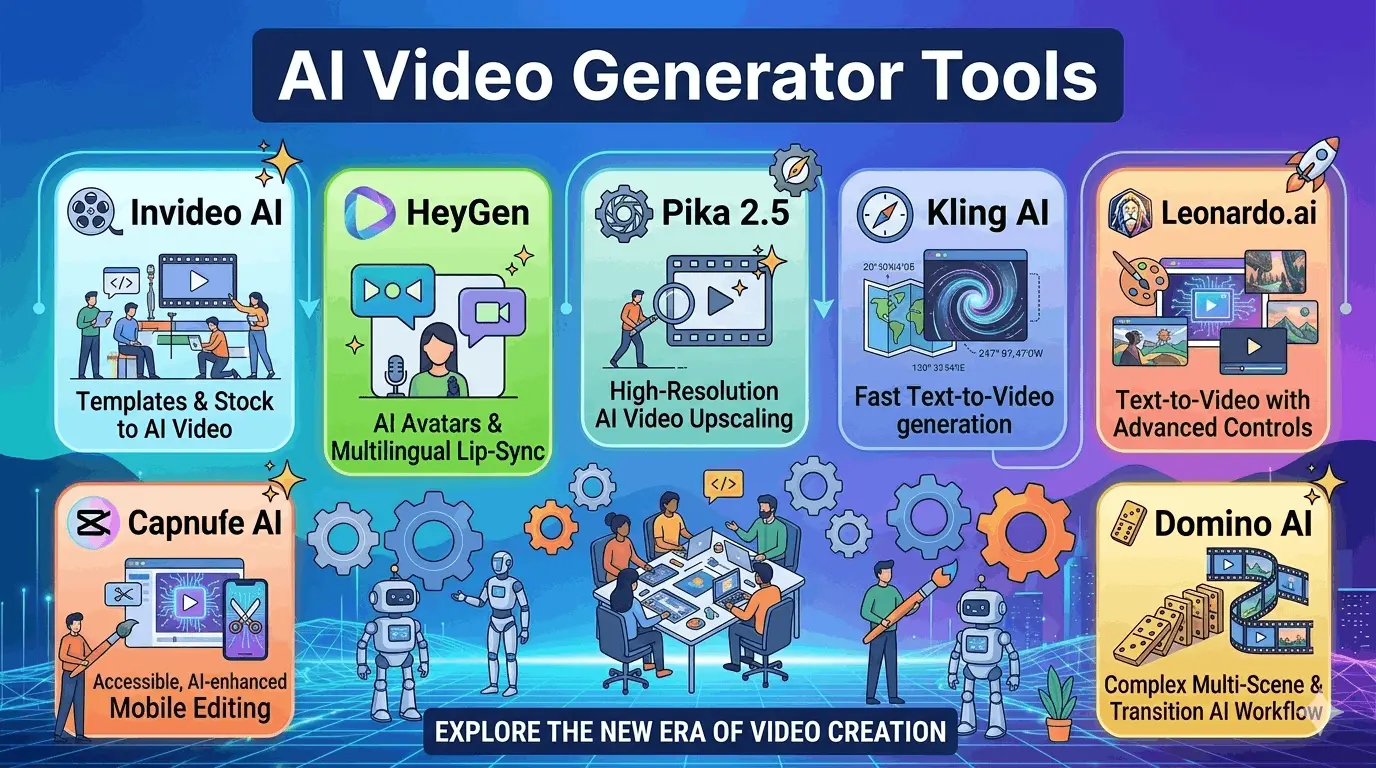best AI video generator tools for 2026