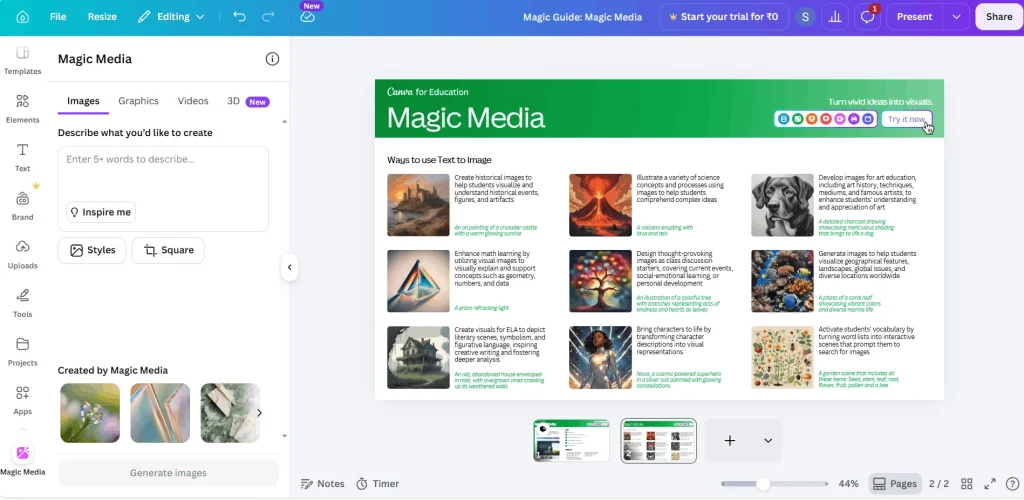 Canva Magic Media is Best Free AI Video Generator for Designers
